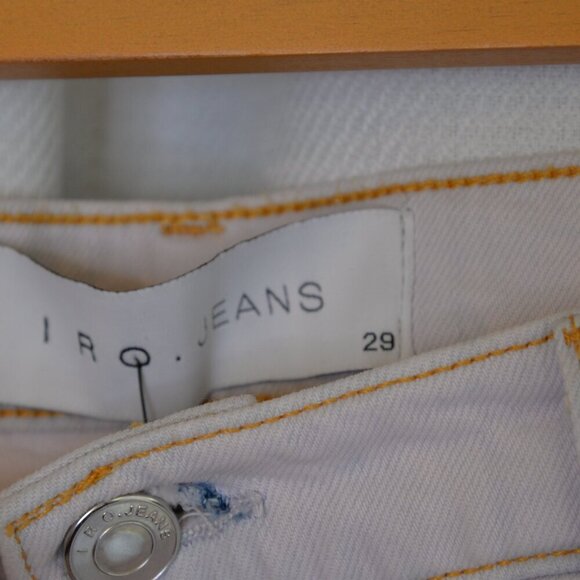 NWT IRO High Rise Slim Straight Leg Off White Jeans Sz 29 - Picture 4 of 10
